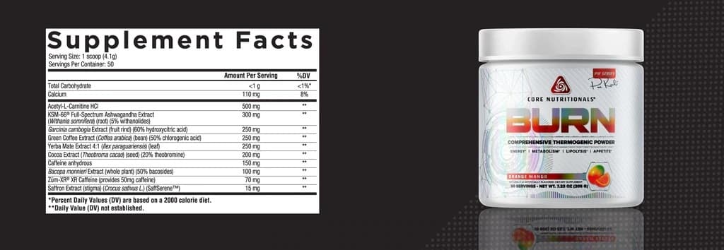Core Nutritionals Burn Erfahrungsbericht